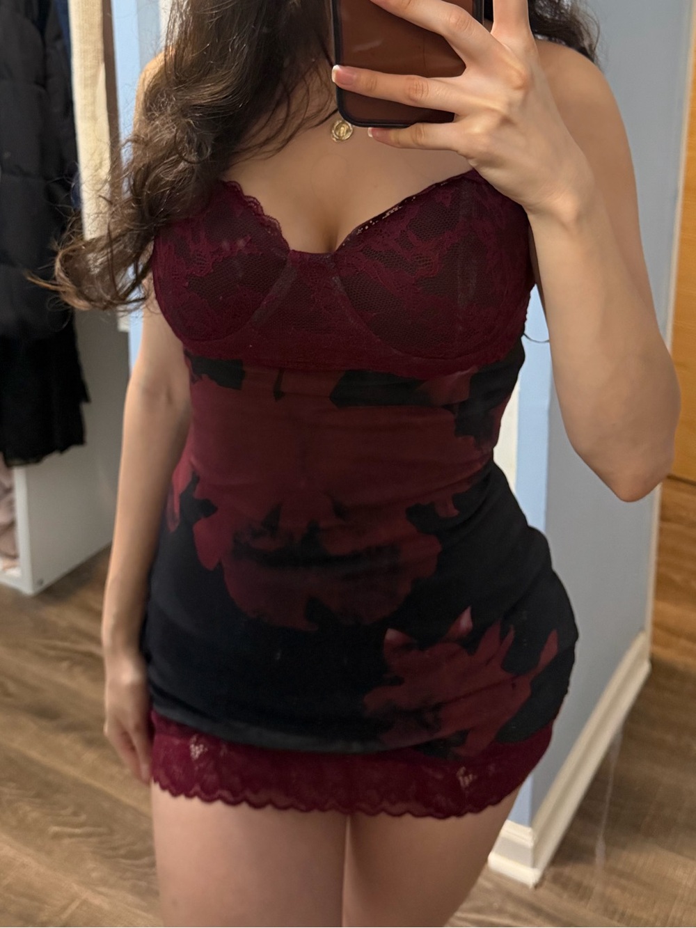 Fashion nova Courtney Mesh Lace Mini dress